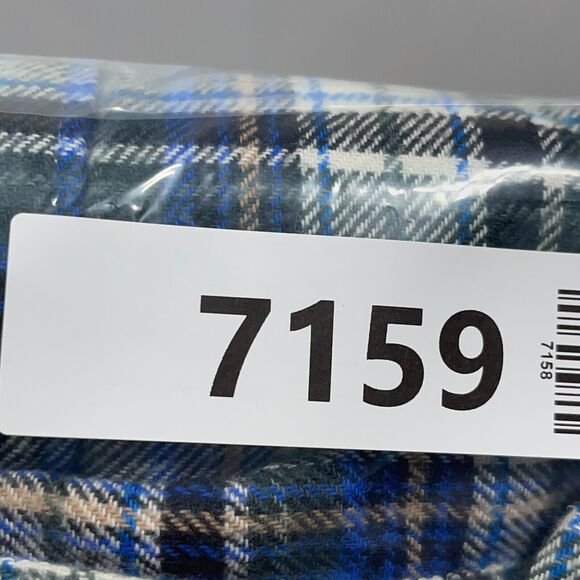 Eddie Bauer‎ Flannel Shirt Men Size Medium Classic Fit Gray Blue Plaid - Picture 11 of 11